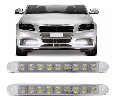 Lâmpada Luz Aut Xenon Led Diurna Drl12led 33,5 Cm Par