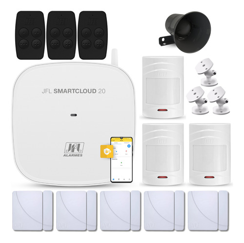 Smartcloud 20 Ethernet +8 Sensores Sem Fio + 3 Controles Jfl