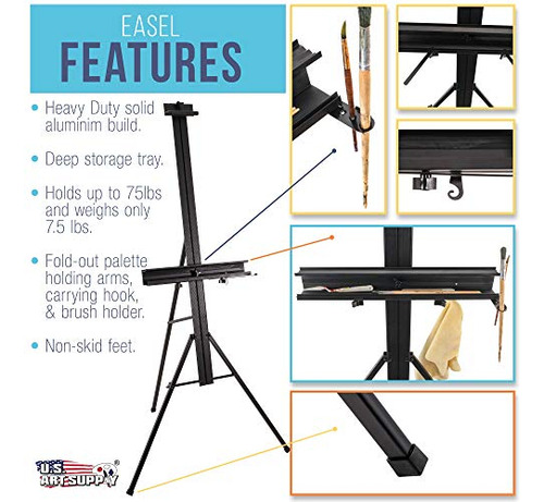 Soporte De Aluminio Ajustable Para Artistas, Profesional Y R