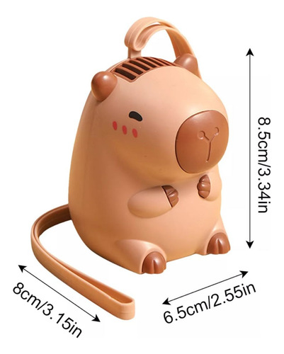 Mini Ventilador Portatil Capybara Mini Fan Recargable