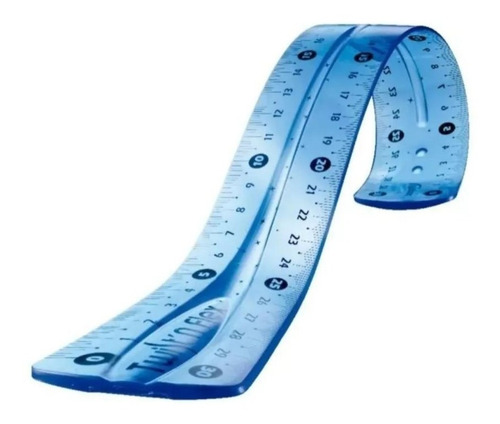 Set De Geometría Flexible 30 Cm 4 Tipos De Regla Escolar