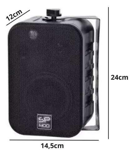 Kit Som Ambiente Receiver Ths 6000 12 Caixas Sp 400 Academia