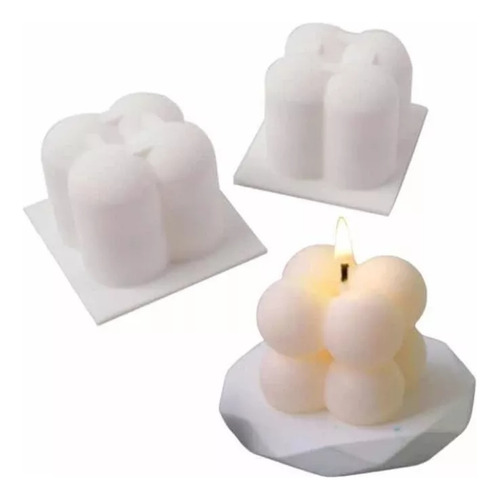 Molde De Silicona Para Velas Bolitas Espuma