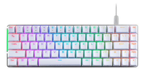 Teclado Mecanico Asus Rog Falchion Ace 65% Usb Rgb Nx Brown Teclado Blanco Idioma Inglés