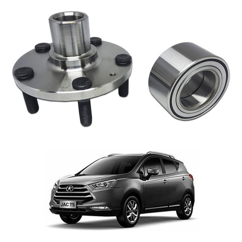 Cubo Roda Dianteira + Rolamento Jac Motors T5 1.5 Jetflex 