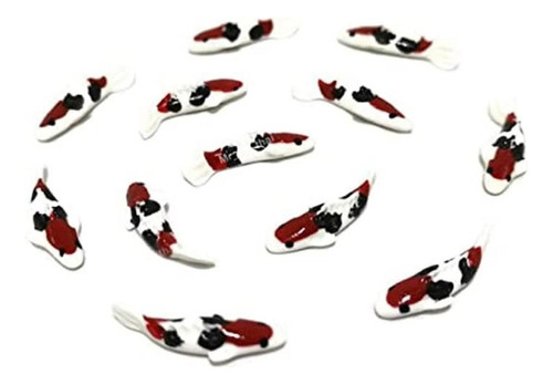 Lote De 12 Figuras En Miniatura Koi Fish Fairy Garden