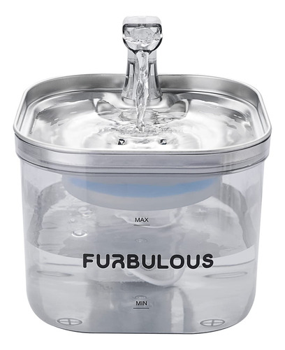 Furbulous Fuente De Agua Automatica Para Gatos De 68 Oz/2 L,