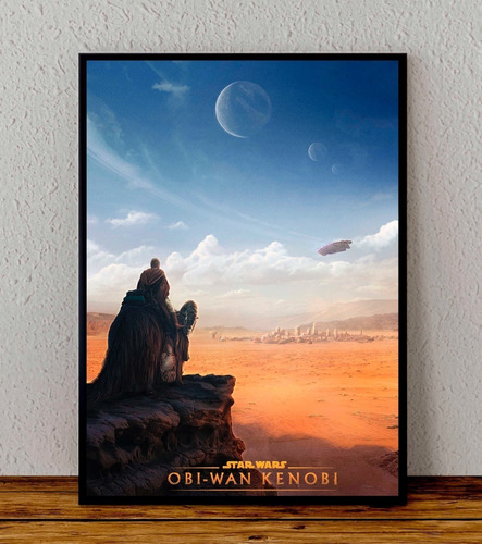 Cuadro 33x48 Poster Enmarcado Star Wars Obi Wan Kenobi 01