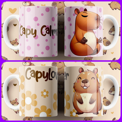 Souvenir 1 Tazas Polimero +bolsita Capibara Capybara