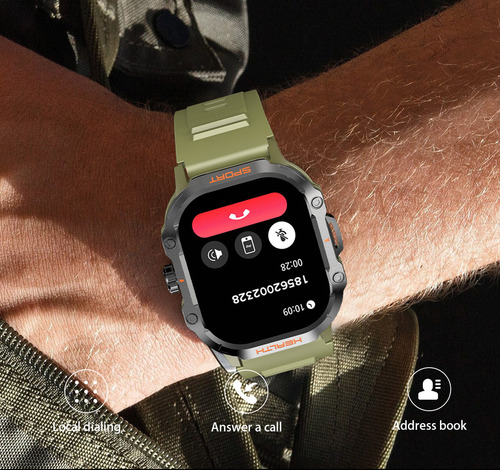 1 Juego De Reloj Deportivo Inteligente Multifunción Bluetoot
