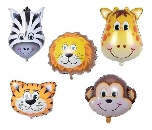 Globos De Animales De La Selva Granja X1 Unidad De 65cm