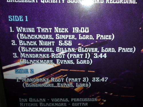 Lp Deep Purple - Live In Aachen 1970 Made In France Raro