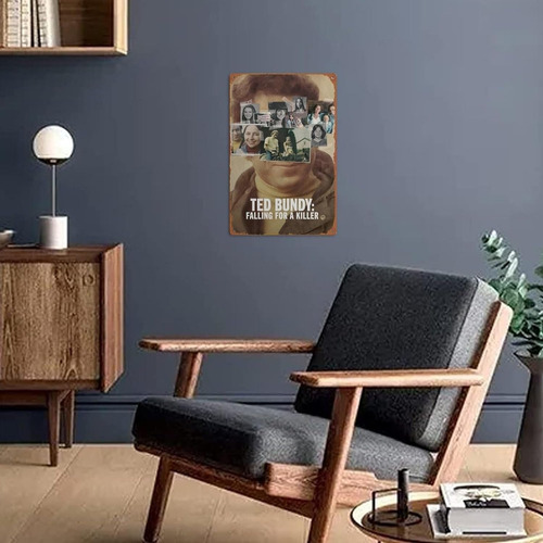 Ted Bundy: Falling For A Killer Cartel De Lata Retro De Meta