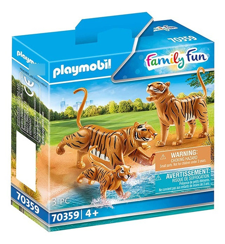 Playmobil 70359 Tigres Con Bebés Family Fun Original