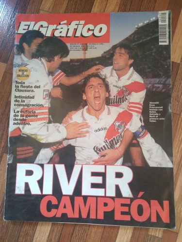 Revista El Gráfico River Campeón  12 8 1997 N4062