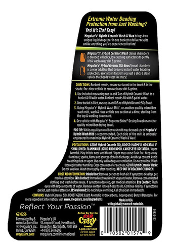 Shampoo cerâmico híbrido Meguiars G210256