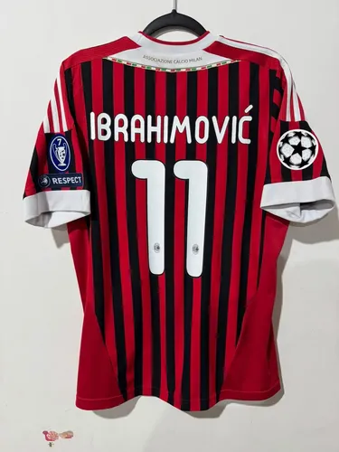 Camisa Milan 2011-12 Champions Ibrahimovic 11 Original | MercadoLivre