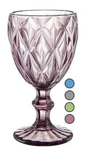 6 Copas Cristal Vino Agua Libia Grande 335ml  Elegir Color