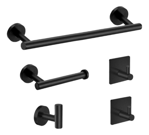 Xing Conjunto De Accesorios De Baño De 5 Piezas Negro
