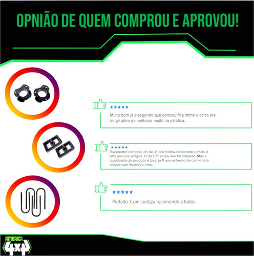 Kit Lift De Suspensão 1,5 Polegada Ranger 2013 A 2022