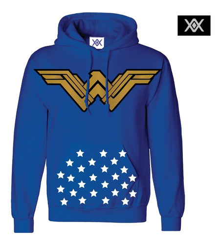 Sudadera Mujer Maravilla Azul Justice Ligue Wonder Woman