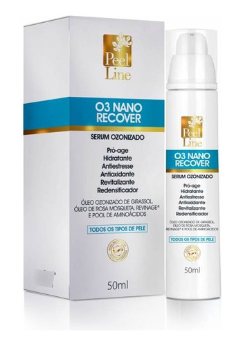 Serum Ozonizado 03 Nano Recover Hidratante 50 Ml Peel Line Tipo De Pele Os Tipos De Pele