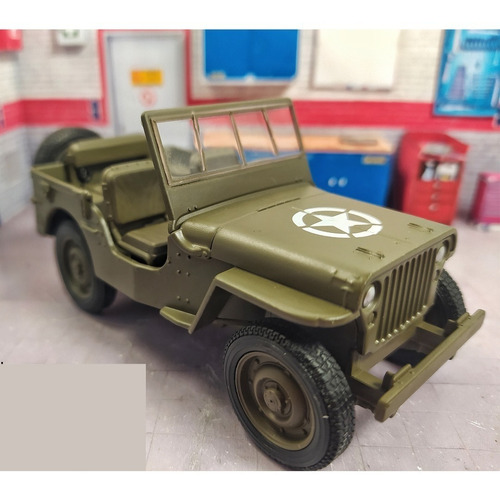 Carro A Escala 1/43 Jeep 1941 Willys Mb Army