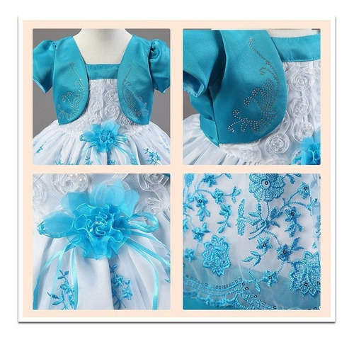 Vestido Fiesta Cumpleaños Bebe Niña 1 Año Nuevo Importado