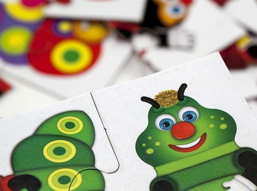 Puzzle Rompecabezas Bichitos 2 Y 4 Piezas 4 En 1 Ruibal Edu
