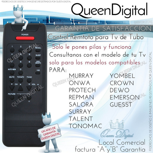 Control Remoto Tv Emerson Emtv 21441 Emtv 22021 Entv 22021