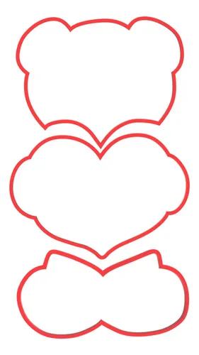 comprar Set Cortador De Galleta Oso San Valentín 15 Cm | Fondant 