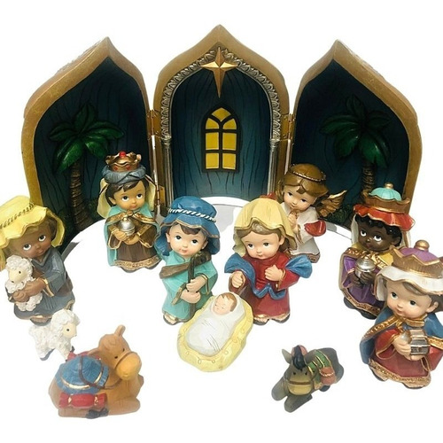 Imagen 9 de 10 de Nacimiento Navideño 12 Pzas, Decoración Navideña, Chico,lbp