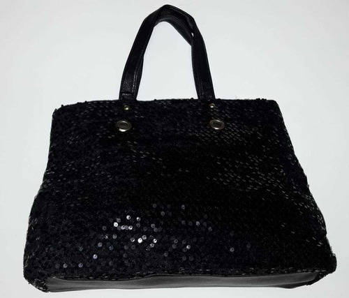 Bolso Chenson Lentejuelas Negra 