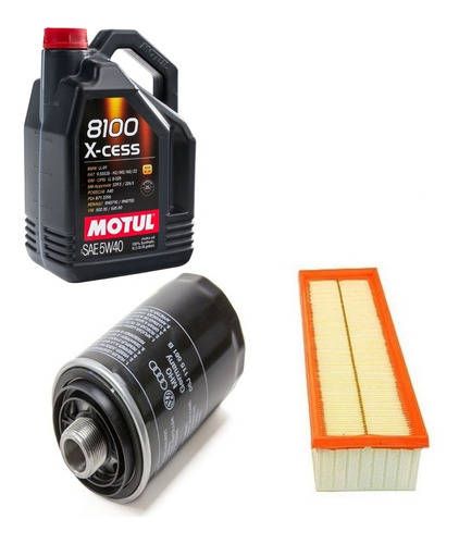 Kit 2 Filtros Audi A4 2.0 2009 Motul 8100 5w40