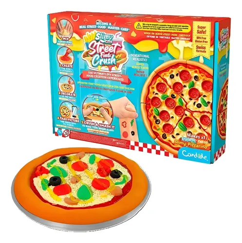 SLIM BEAUTY HOUSE ENZYME RAW FOOD 2種 Kit De Slime De Pizza Slimy Diy Street Food Crush - Candide