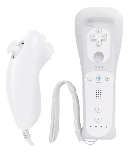 Control Blanco+ Nunchuck+ Correa+ Wii Motion Para Wii Wii U