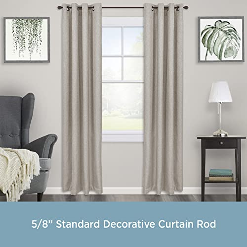 Barra De Cortina Cuadrada Kenney Beckett Soft Square Window,
