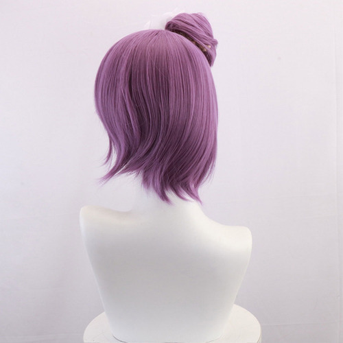 Peruca Konan Naruto Flor Branca Akatsuki Cosplay Cabelo Roxo