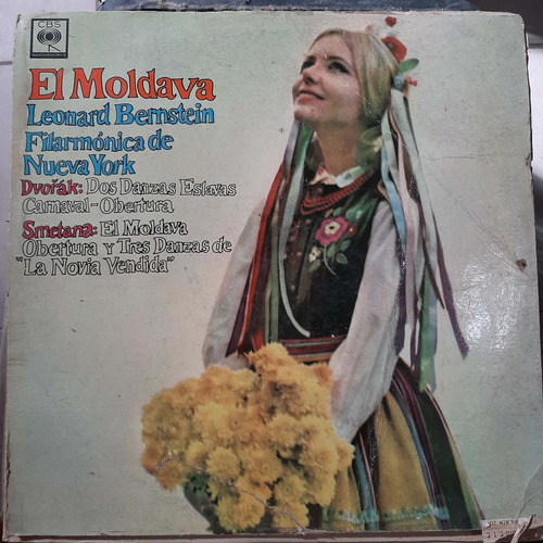 Vinilo Leonard Bernstein El Moldava Dvorak Smetana Cl2 (Usado)