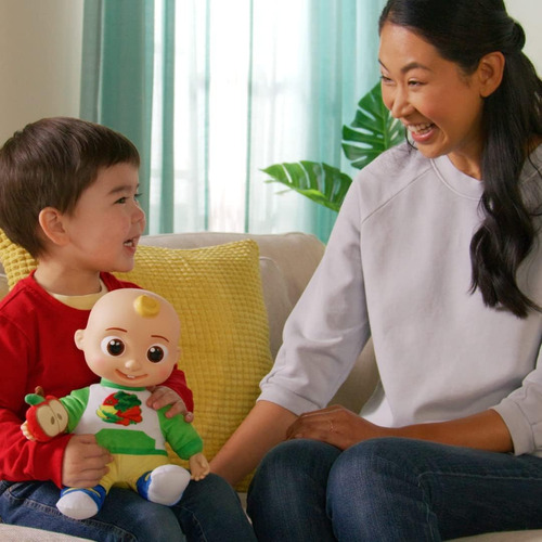 Cocomelon Snack Time Presenta Jj Doll Con Red Apple Plush -