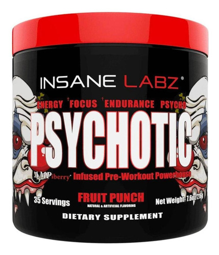 Suplemento En Polvo Insane Labz  Oxid'o Psychotic Bcaa De 235kg