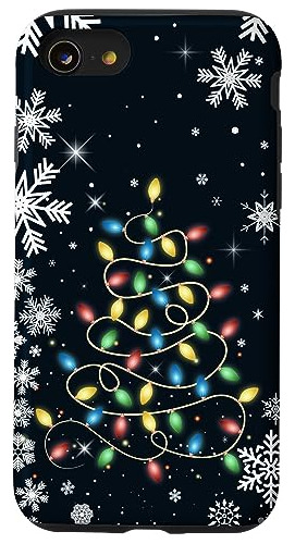 Funda Para iPhone SE (2020) / 7 / 8 Christmas Lights Icy Cri