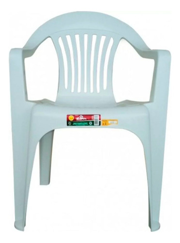 Kit 20 Cadeira Plástica Poltrona Branca Carga Máxima 182kg