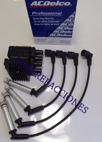 Bobina Cuadrada 4 Pines C/cables Original Chevy De 94 Al 00