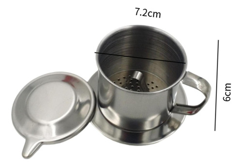 Cafetera Vietnamita Con Filtro, Taza Infusora, Filtro De 8t
