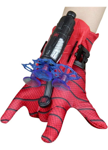 Lanzador Spiderman Hombre Araña + Guante + 3 Ventosas Dardos
