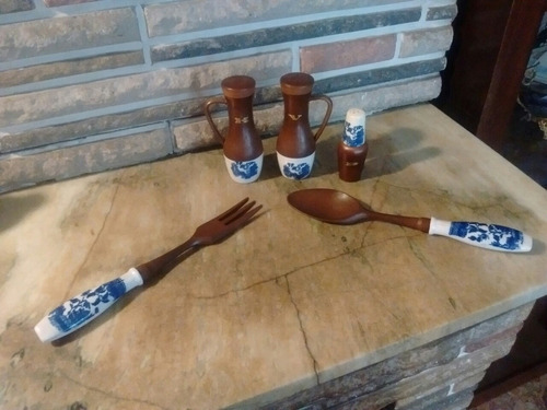 Juego De Mesa Aceite. Falta Salero De La Foto! (Usado)