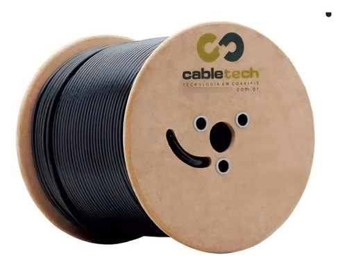 Cabo Coaxial Rg6 Bobina 305 Metros