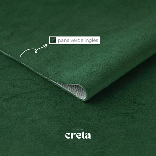 Pack 2 Fundas De Almohadón - Pana Antimanchas (50x50cm) Verde Inglés