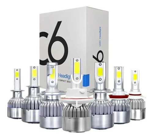 Par De Luces Led Headlight Faro Hd C6 H4